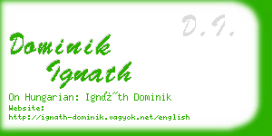 dominik ignath business card